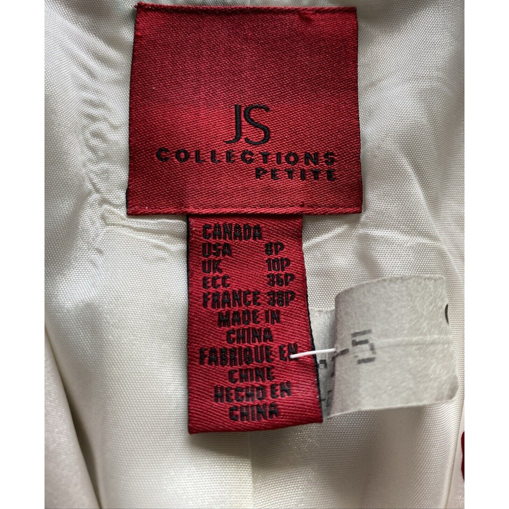 Js Collections Pale Multi Floral Print 100% Silk … - image 2